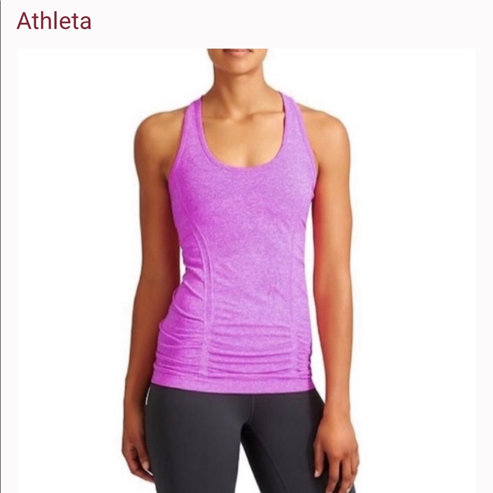 Athleta Fastest Track Racerback Pink Tank - Picture 3 of 8
